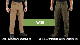 Comparison | P-40 Classic Gen.3 vs P-40 All Terrain Gen.3 Tactical Pants