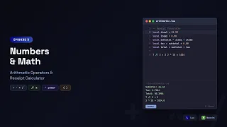Learn Lua in Neovim Numbers and Arithmetic Operators Receipt Calculator Episode 3