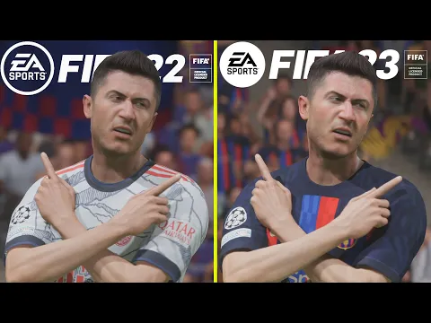 FIFA 23 vs FIFA 22  PS5 / Xbox Series X Graphics Comparison