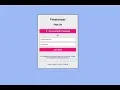 Responsive sign up form using HTML and CSS