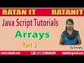 JavaScript Tutorial Arrays Part-2 By Binesha