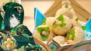 【原神料理】パニプリ姫・ネフェルの幸運バフ飯🍀オリジナル料理「秘話の駆け引き」再現!Genshin Food Nefer specialty "Secrets Exchanged"