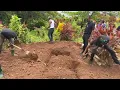 Burial of 96 year old Edmund Benjamin Darroux affectionately known as Edo who resided in Salybia