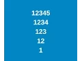 Write a java program to print pyramid pattern of numbers