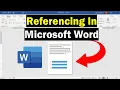 How To Perform Referencing In Microsoft Word Super Simple