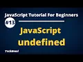JavaScript undefined How to Check for Undefined in JavaScript Hindi