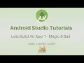 Android Studio Tutorial - Lets Build An App 1