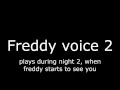 FNaF Sister location - ALL Sounds In-game
