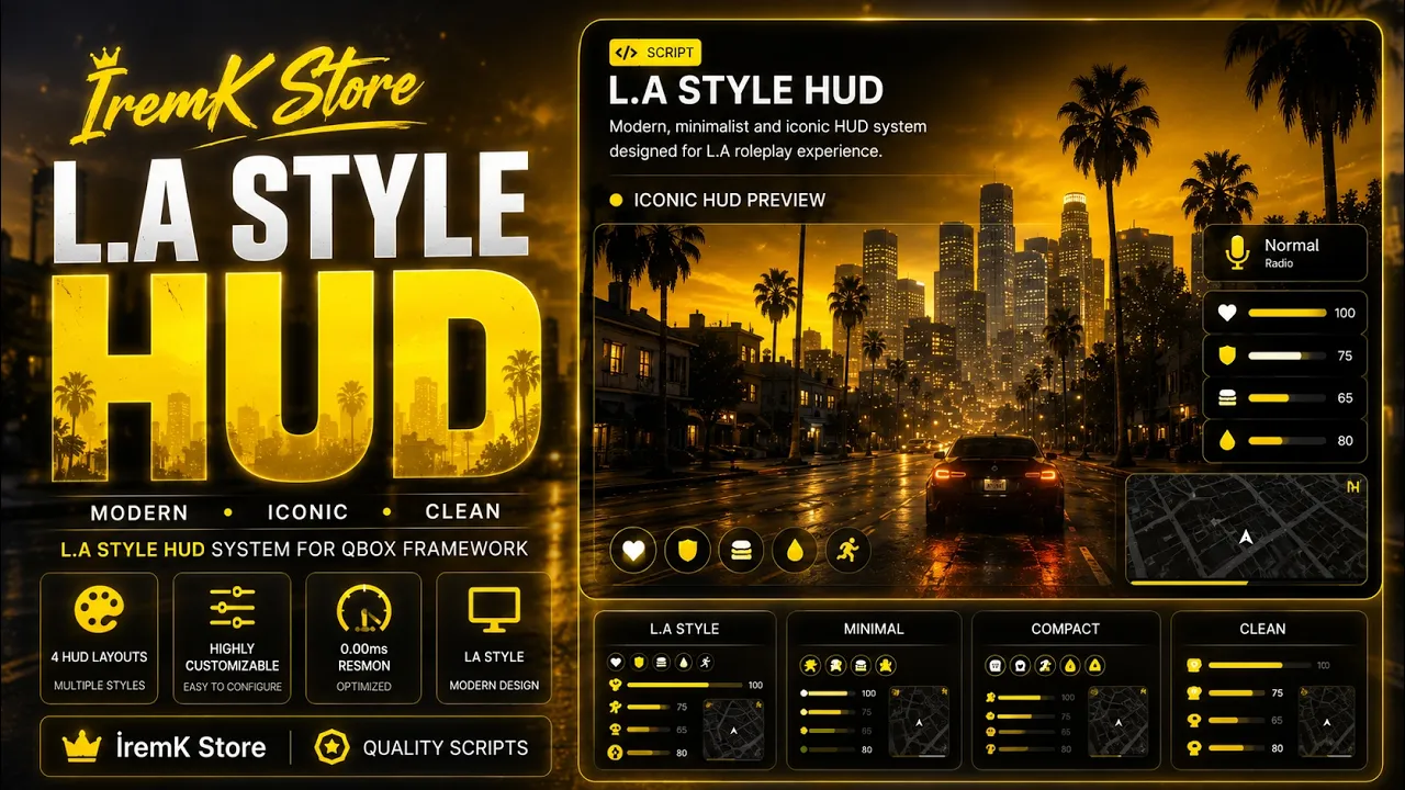 İremK - HUD (Qbox) | L.A. Style