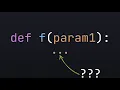 How you can use triple dots in python