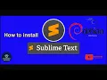 How to install sublime text 3 on kali linux