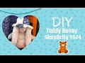DIY Teddy BUNNY bear simplicity pattern 9524