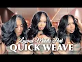 Pretty Layered Middle-Part Quick Weave Install Tutorial Beginner Friendly