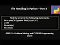 Python Files format operator with reading a line object attribute GE8151-PSPP Tamil 55