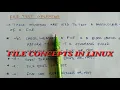 File test operators in Linux File concepts in Linux
