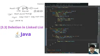 3 3 Deletion in Linked List in Java