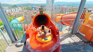 Black Hole Water Slide at Aqua Park Raj 🇷🇸