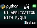 Python UI application with Qt designer Widget List