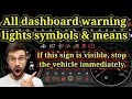 All Dashboard Warning Lights Symbols and Meanings