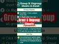 Group Ungroup Sheets in Excel Save Time with Multiple Sheets