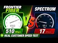 Frontier Fiber Destroyed Spectrum in This Speed Test Real Customer Speed Test