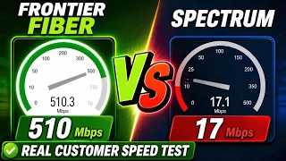 Frontier Fiber Destroyed Spectrum in This Speed Test Real Customer Speed Test