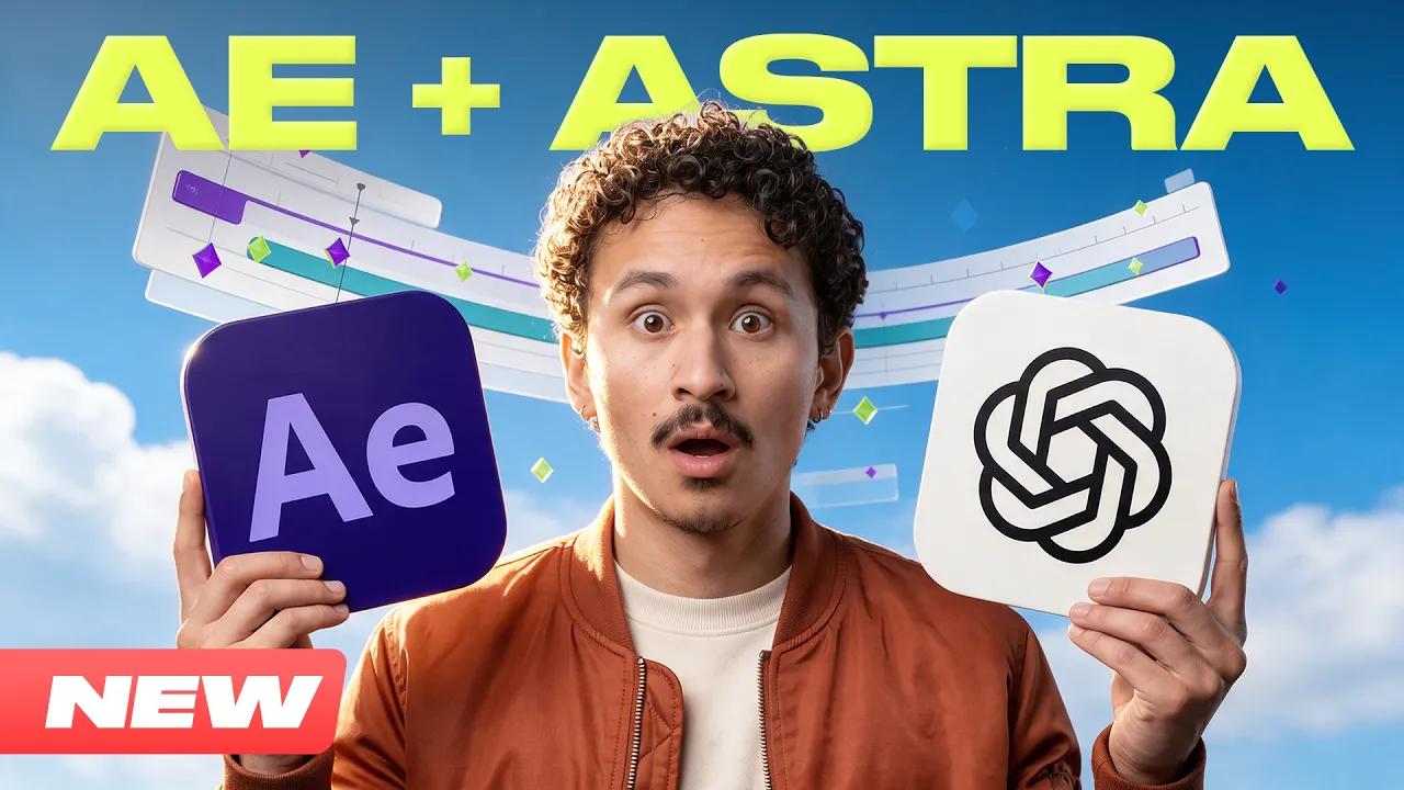 GPT-6 Astra + After Effects Creates Motion Graphics in Minutes!: video thumbnail
