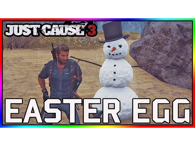 Just Cause 3 - Easter Egg: Boneco de Neve. (Snowman Easter Egg)
