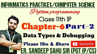 Debugging Errors in python Syntax error Debug Class 11th Part-2 Er SANDEEP SIR