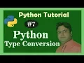 Python type conversion - Python Tutorial in Hindi