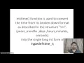 mktime C Function Explained