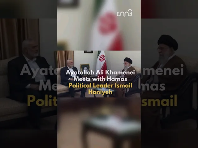 ⁣Iran's Leader Imam Khamenei expressed support for Palestine during a #meeting with Ha-mas leader