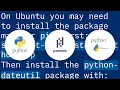 ImportError No module named dateutil parser
