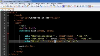 PHP MySQL Tutorial 35 Functions Part 2 YouTube