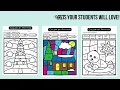Winter Music Coloring Activities Color by Rhythm Music Color by Code