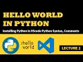 Hello World Program in Python - Python Tutorial for Beginners in Urdu