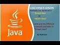 JAVA FAQ 83 wait notify notifyAll methods declared in Thread or Object class