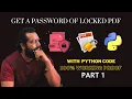 Get a password for the Locked PDF PDF Unlock Script Using Python