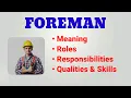 Foreman Job Description Foreman Roles and Responsibilities Qualities and Skills