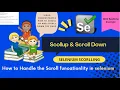Scroll Functionality in selenium