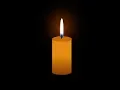 Pure CSS candle flame with css source codes HTML and CSS