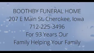 Services for John D Tschetter by Boothby Funeral Home