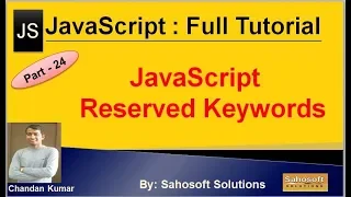 JavaScript Reserved Keywords JavaScript Full Tutorial in Hindi