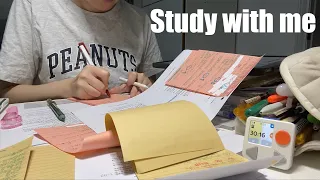 STUDY WITH ME 2hrs Background Noise No Music No Break ASMR Real Time Motivation 