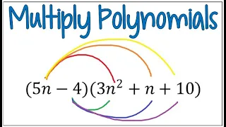 Using the Distributive Property to Multiply Polynomials