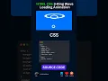 HTML CSS using 3-Ring Wave Loading Animation Wavy Circle Loading Animation