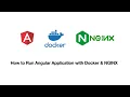 How to Run Angular Application with Docker and NGINX 1080p