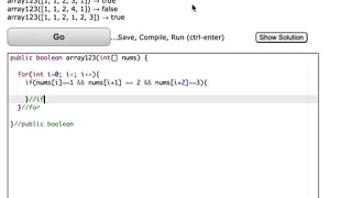 Java CodingBat Warmup-2 array123