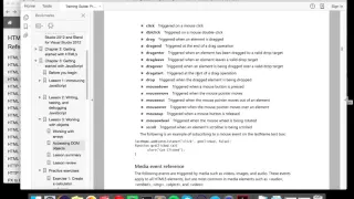 Keyboard and Mouse Event Reference JavaScript