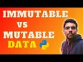 Mutable vs Immutable Data Types in Python Class CBSE Hindi